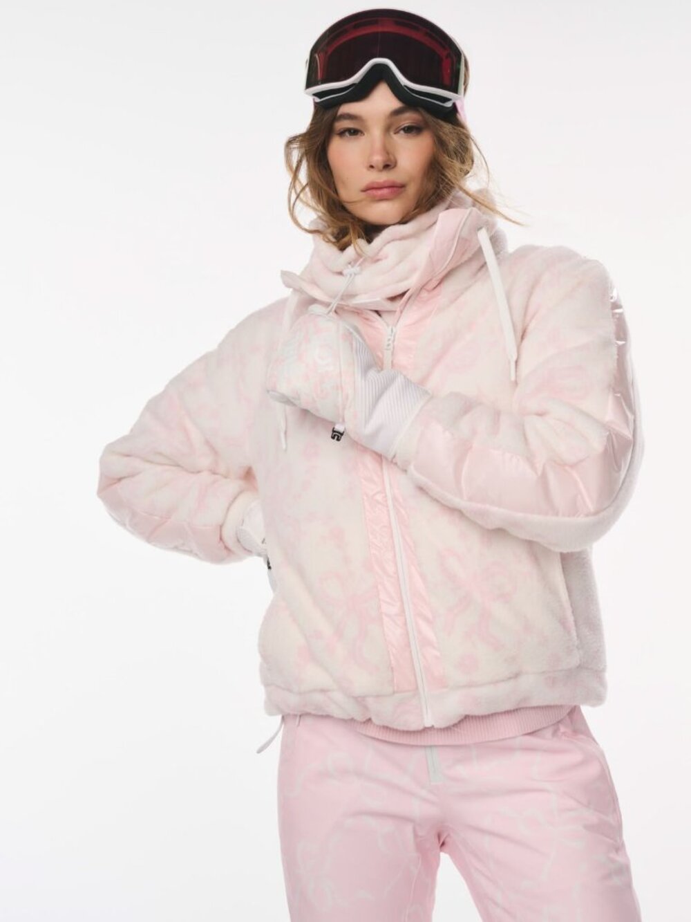 NWT LoveShackFancy x BOGNER FIRE+ICE Chantilly Pink Ninetta3 Jacket L - Picture 3 of 17